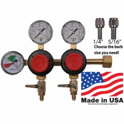 Taprite Dual Body CO2 Beer Regulator - Commercial Grade (Alternate View 2)