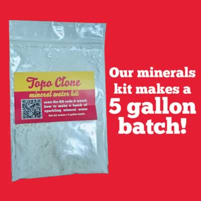 Sparkling Mineral Water Kit - Makes 5 Gallons of Topo Chico-Style Water (Alternate View 2)