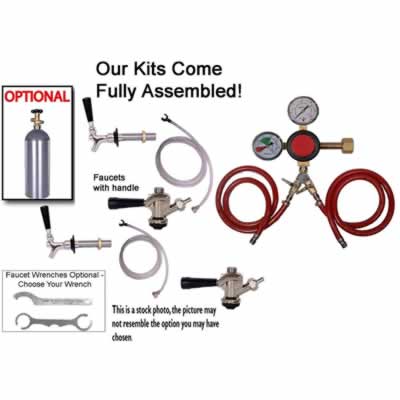 2 Faucet Fridge Commercial Kegerator Kit (Alternate View 2)