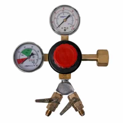 Taprite Commercial Grade Beer CO2 Regulator with Dual WYE Output / Taprite Beer CO2 Regulator with WYE