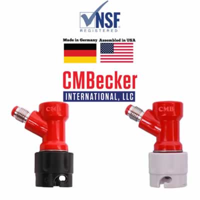 Disconnects (Set of 2) for OUT (Liquid) , 1/4 MFL Shorter Version (2 1/2" Tall) and IN (gas), 1/4 MF (Alternate View 2)