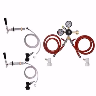 2 Faucet Fridge Homebrew Kegerator Kit / 2 Faucet Fridge Homebrew Kegerator Kit