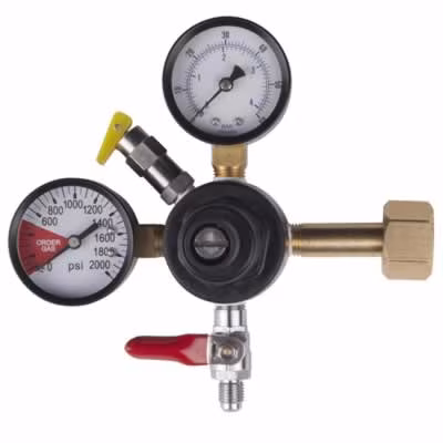 CMB Commercial CO2 Beer Gas Regulator - Dual Gauge / CMB CO2 Beer Gas Regulator, Double Gauge