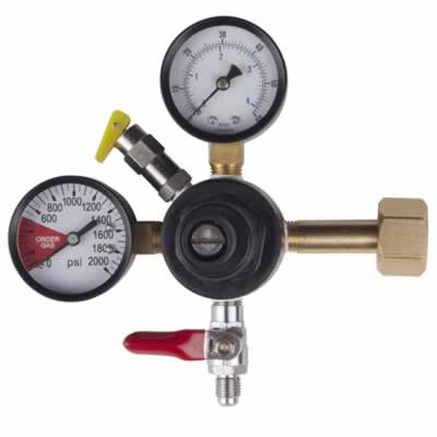 CMB Commercial CO2 Beer Gas Regulator - Dual Gauge / CMB CO2 Beer Gas Regulator, Double Gauge