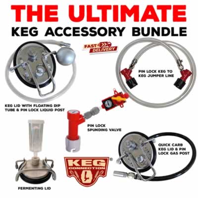 Ultimate Pin Lock Homebrew Keg Accessory Bundle for Fermentation and Serving (Alternate View 2)