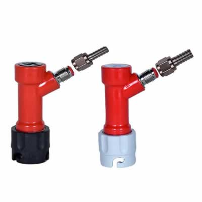 Pin Lock Disconnect Set w/ Swivel Nuts / MFL Gas/In (5/16" Barb) and Liquid/Out (1/4" Barb) / Pin Lock Disconnect Set w/ Swivel Nuts