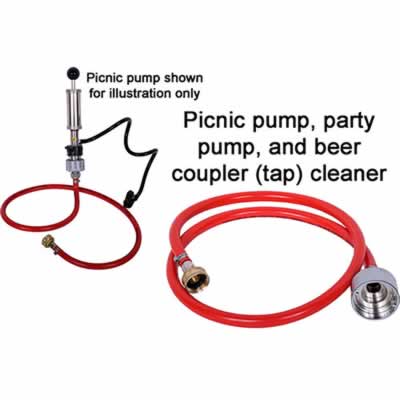 Picnic Pump, Party Pump, and beer coupler cleaner (Alternate View 2)