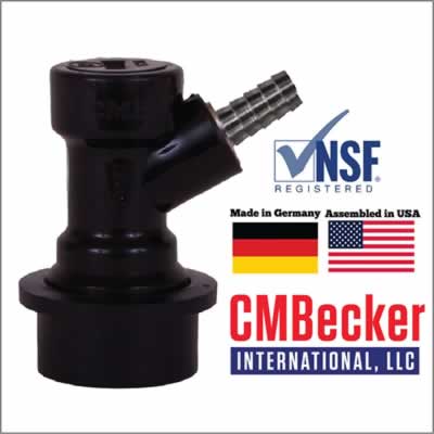 Ball Lock Disconnect (Liquid) 1/4" Barb (Alternate View 2)