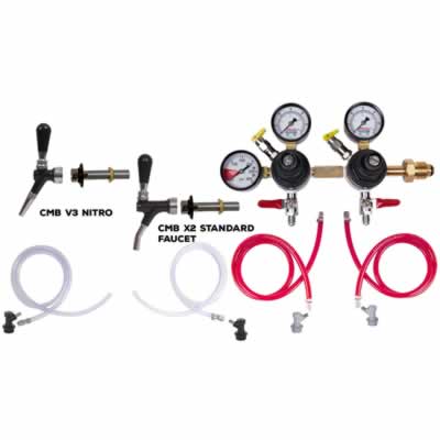 2 Faucet Fridge Kit for Nitro Coffee and Cold Brew Coffee (Alternate View 2)