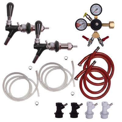 Flow Control / 2 Faucet Fridge Kegging Kit / 2 Faucet Fridge Flow Control Kit