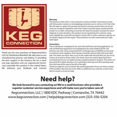 Air Distributor - 5-Way with Check Valves & Shutoffs (Alternate View 3)