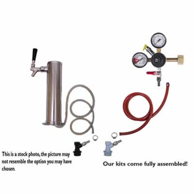 1 Faucet Tower Homebrew Kegerator Kit (Alternate View 2)