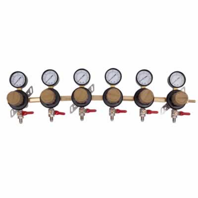 Taprite 6-Body Secondary CO2 Regulator / Beer CO2 Regulator, 6 Body Recondary - TAPRITE
