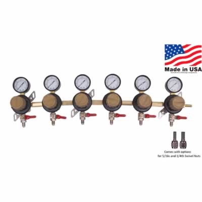 Taprite 6-Body Secondary CO2 Regulator (Alternate View 2)